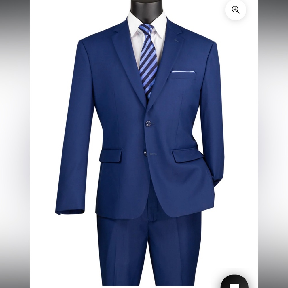 Elegant Deep Blue Men's Suit
